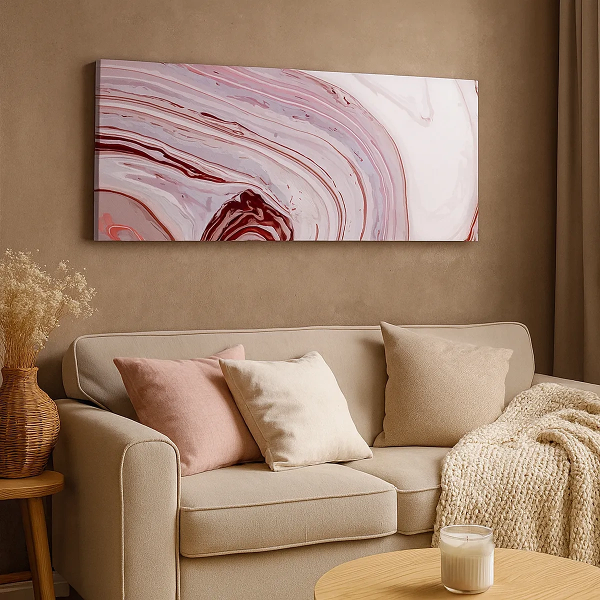 Canvastavla - Bild på duk - Rakt fram, sedan neråt åt höger - 30x30 cm