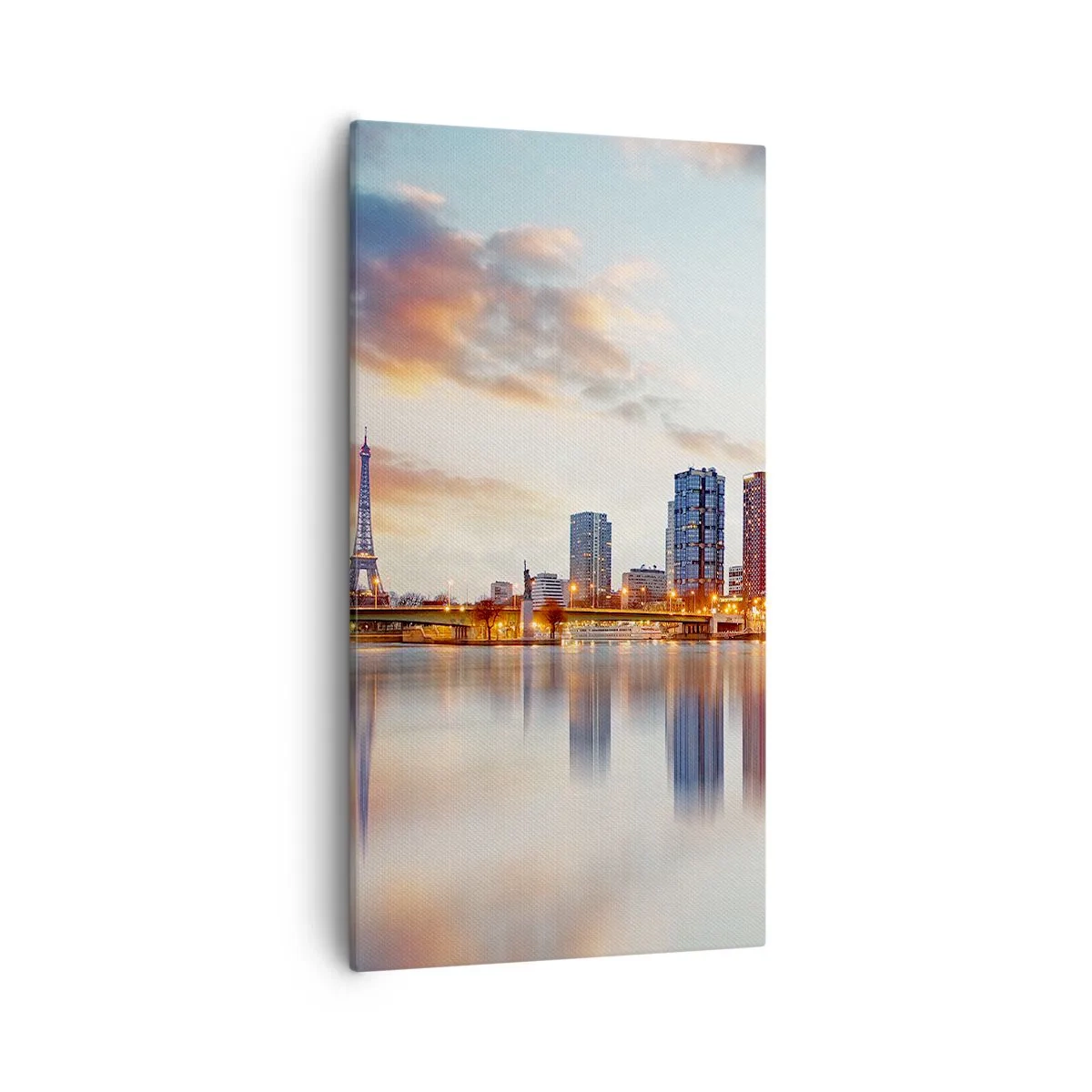 Canvastavla - Bild på duk - Paris monumentala lugn - 55x100 cm