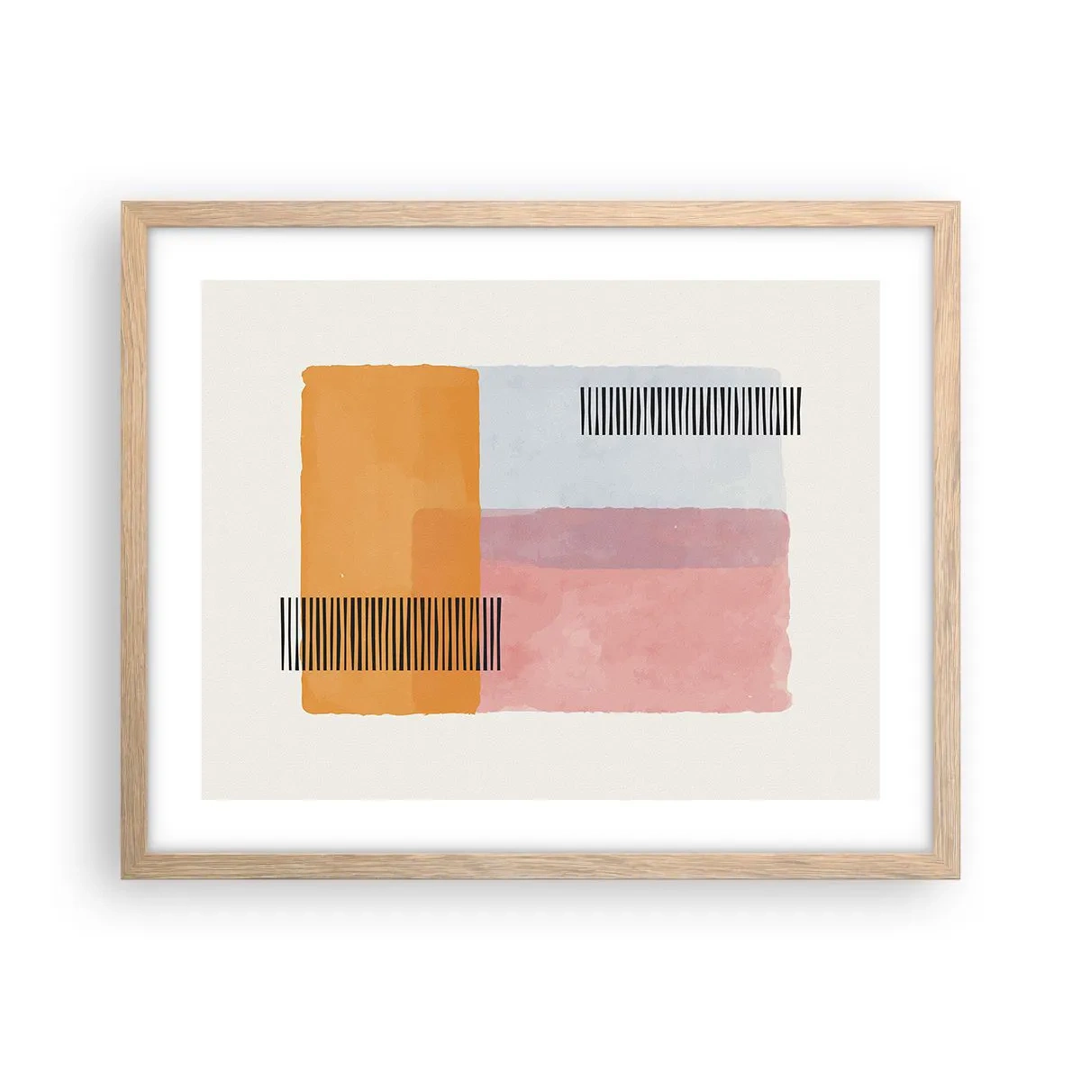 Affisch i ram av ljusek - Från hörna till hörna - 50x40 cm