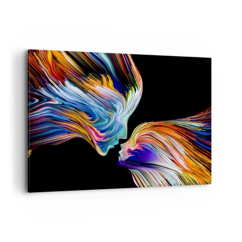 Canvastavla - Bild på duk - Fusion av energi och ljus - 120x80 cm