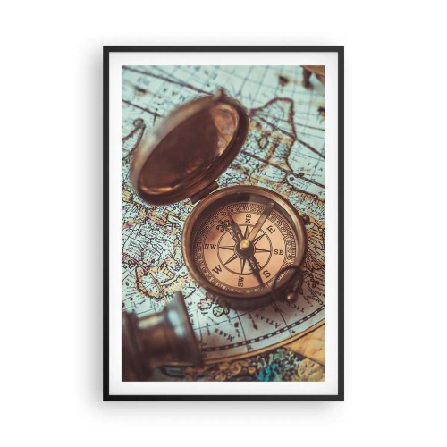 Affisch i svart ram - För äventyrare - 61x91 cm