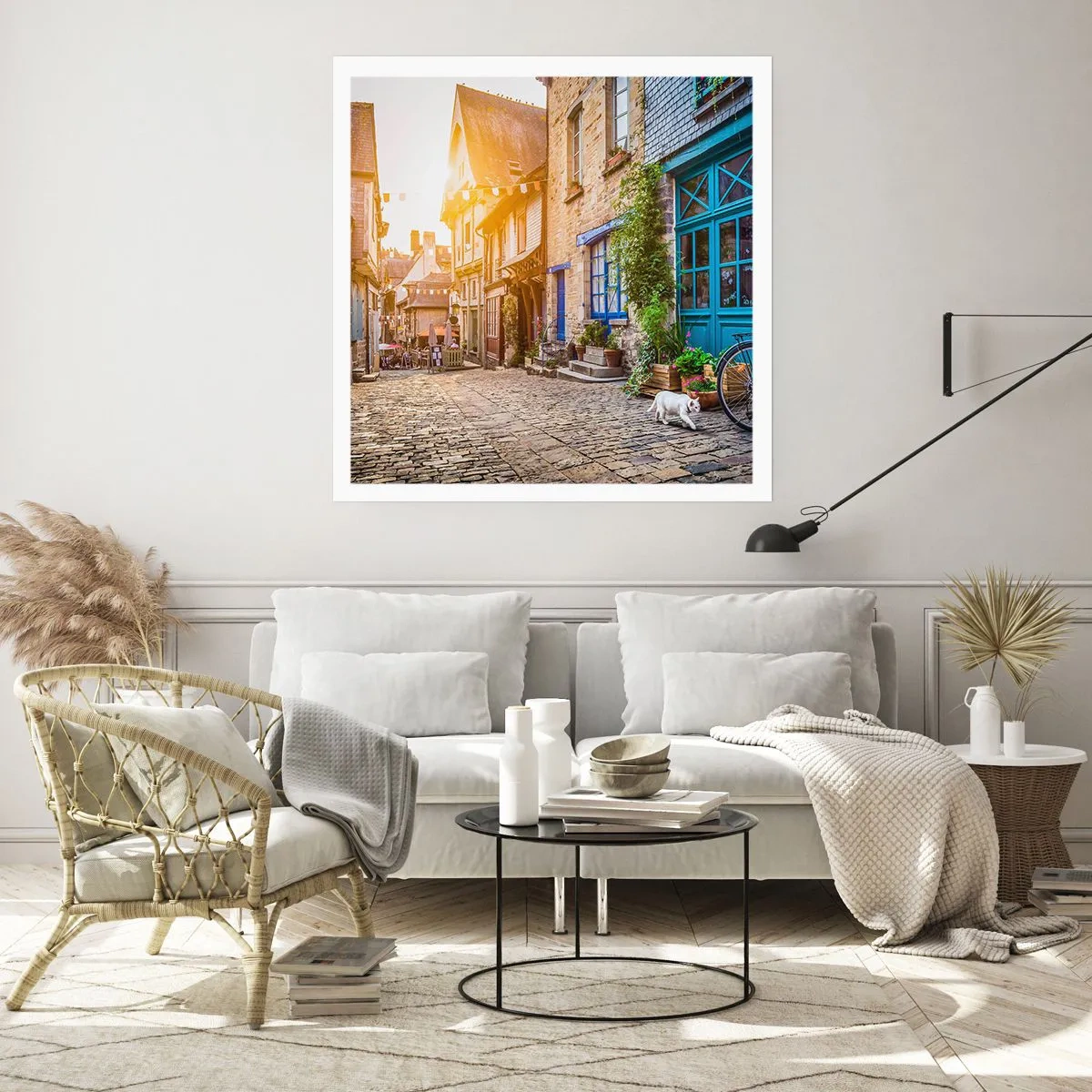 Affisch - Stadens vita ande - 30x30 cm