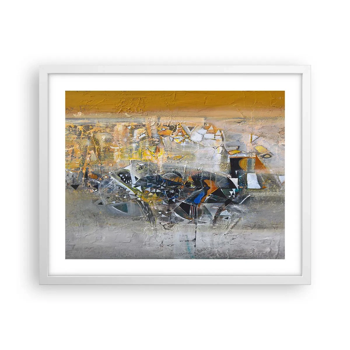 Affisch i vit ram - Allt blir bra - 50x40 cm