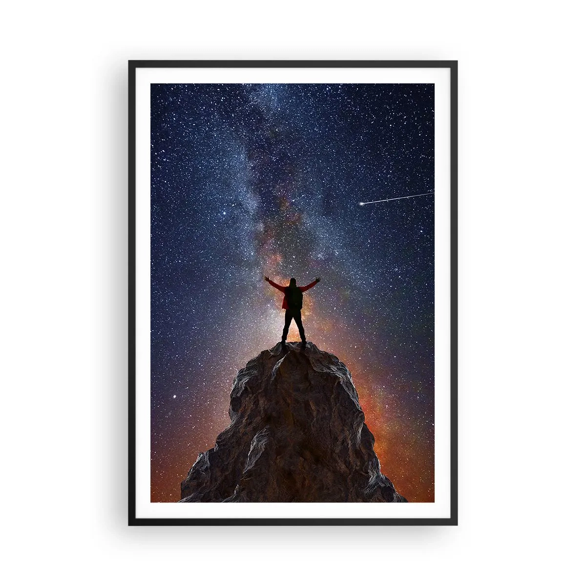 Affisch i svart ram - Kraften är med mig! - 70x100 cm