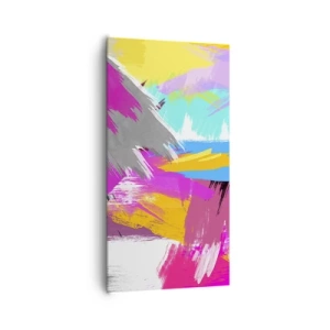 Canvastavla - Bild på duk - Stryk, stryk, stryk en gång till - 65x120 cm