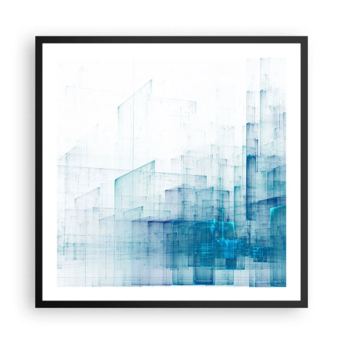 Affisch i svart ram - Hur utrymmet blev till - 60x60 cm