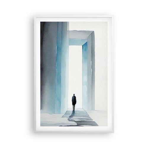 Affisch i vit ram - Lev utan gränser - 61x91 cm