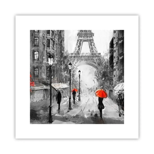 Affisch - Alla vägar leder till tornet - 30x30 cm