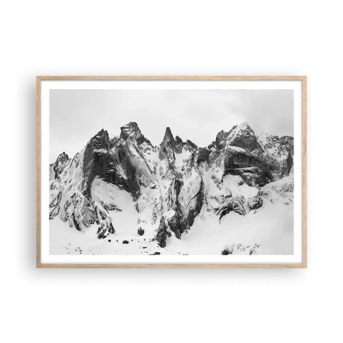 Affisch i ram av ljusek - Granitfarlig bergsrygg - 100x70 cm