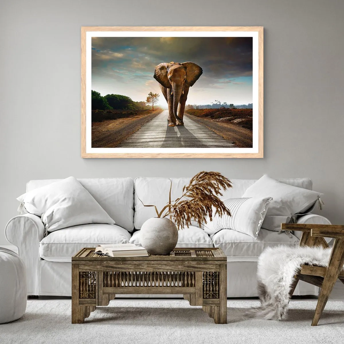 Affisch i ram av ljusek - Inte alls i en porslinsbutik - 91x61 cm