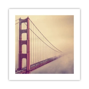 Affisch - Mellan himlen och jorden - 40x40 cm