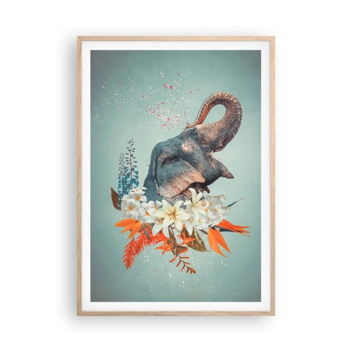 Affisch i ram av ljusek - Glädjens vrål - 70x100 cm
