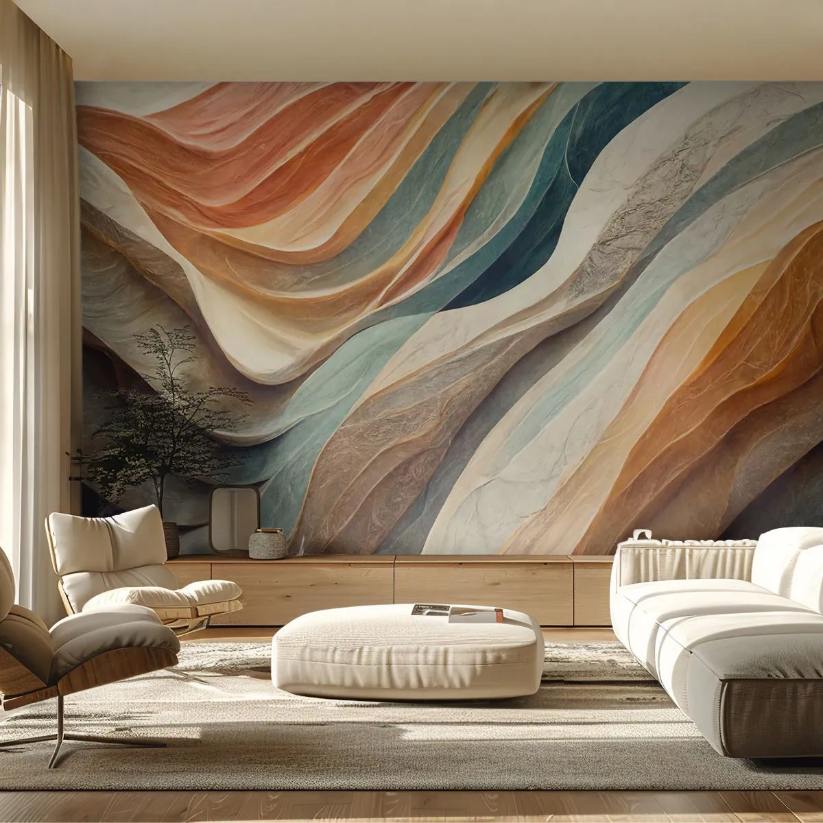 Fototapet Premium Canvas - Ögonblick före förändring - Textur, Mönster, Ljus - 400x280 cm
