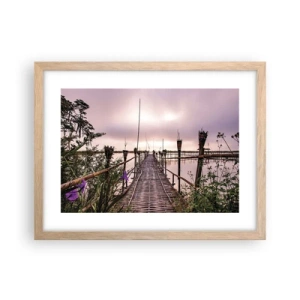 Affisch i ram av ljusek - Asiens lugn och tystnad - 40x30 cm