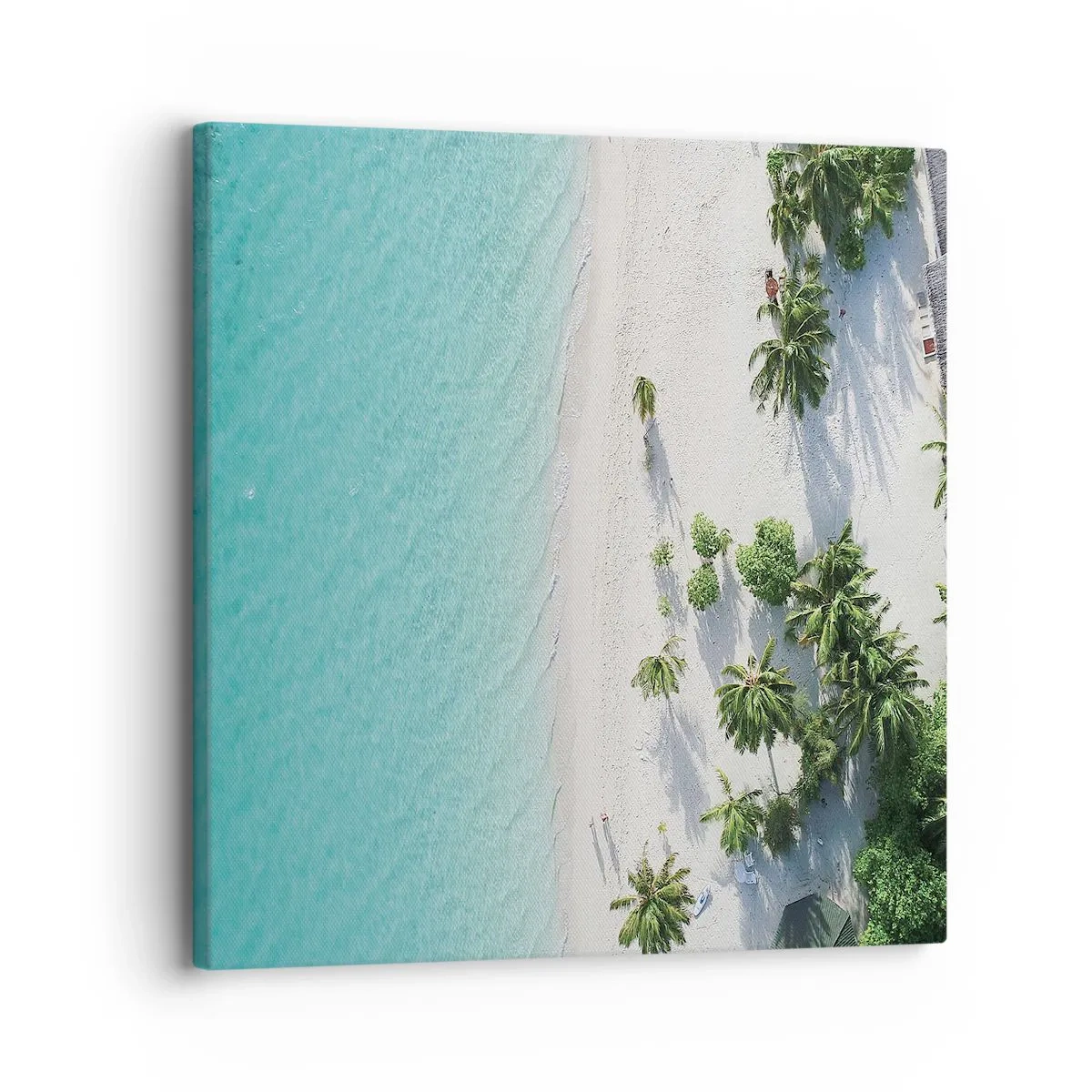 Canvastavla - Bild på duk - Semester i paradiset - 30x30 cm
