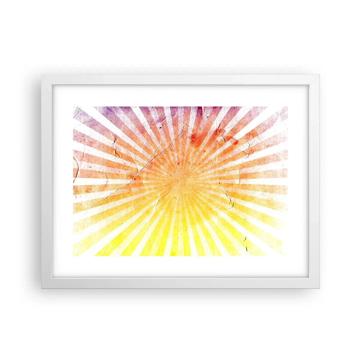 Affisch i vit ram - Solupp- och nedgångar - 40x30 cm