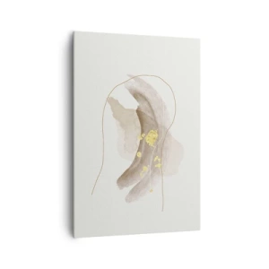 Canvastavla - Bild på duk - Träffat i rummet - 70x100 cm