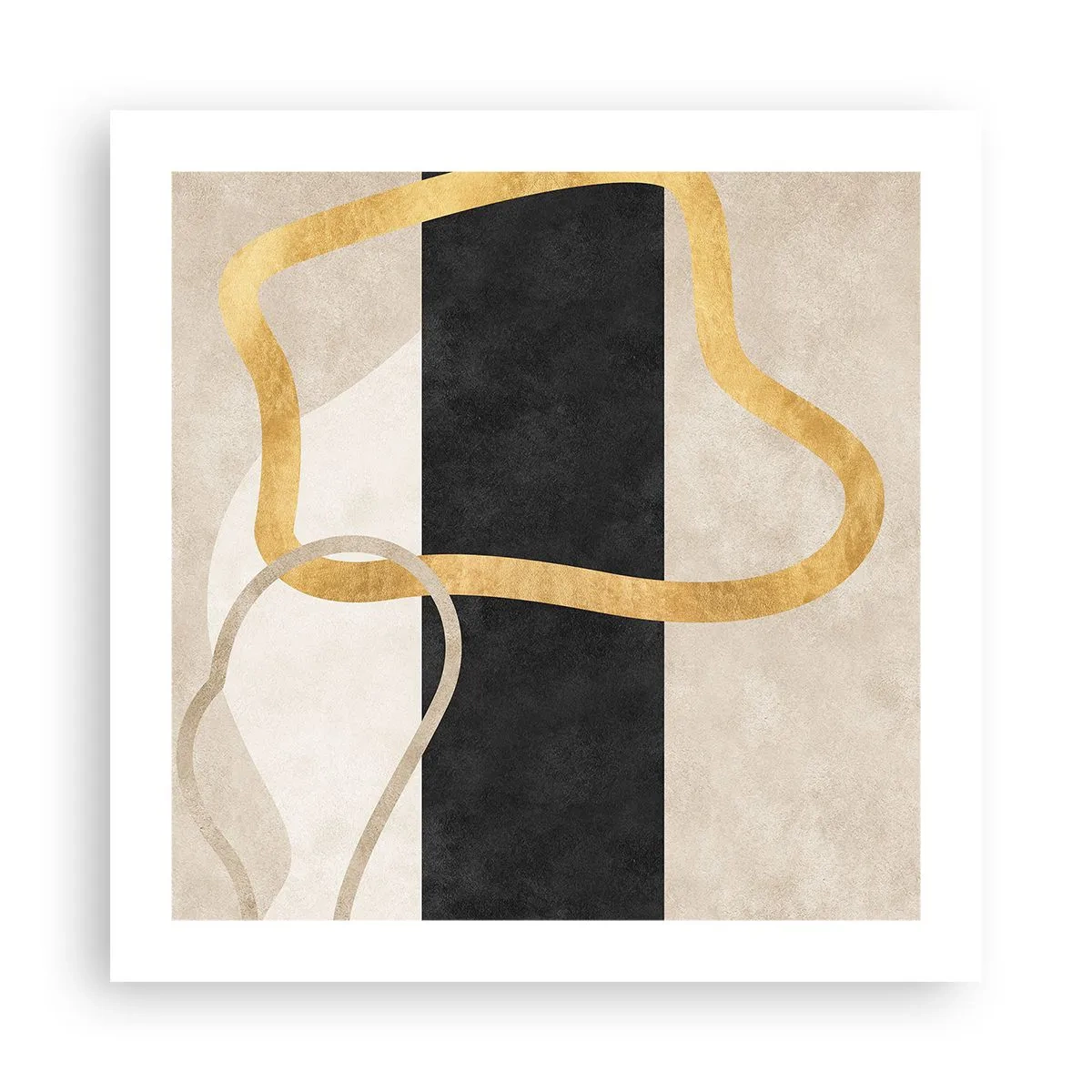 Affisch - Slingrande former - 50x50 cm