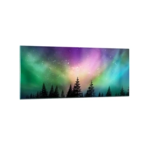 Glastavla - Bild på glas - Vita magin - 120x50 cm