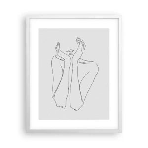 Affisch i vit ram - Vad flickorna drömmer om - 40x50 cm