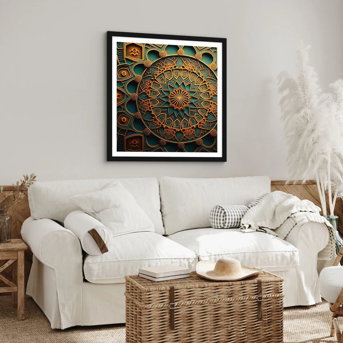 Affisch i svart ram - I ett arabiskt klimat - 50x50 cm