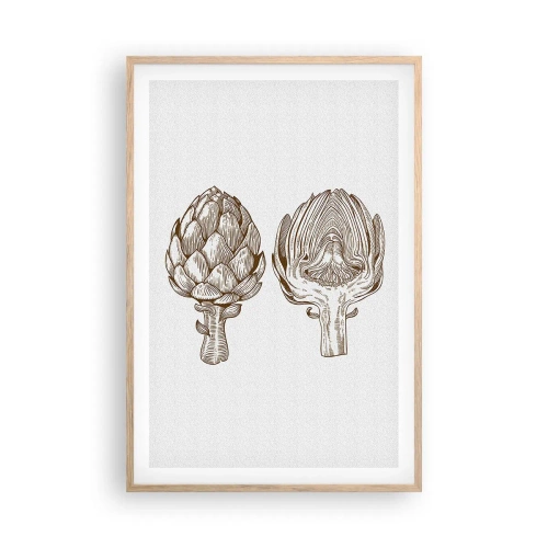 Affisch i ram av ljusek - Anatomilektion - 61x91 cm