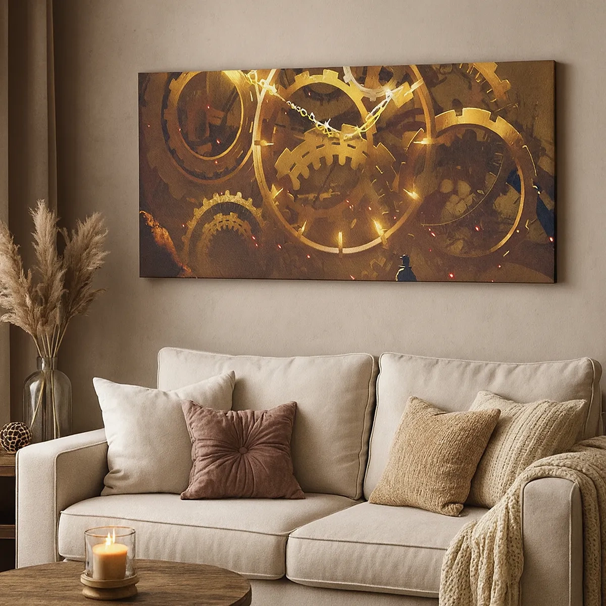 Canvastavla - Bild på duk - Hos tidens källor - 30x30 cm