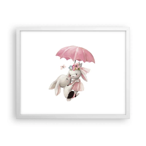 Affisch i vit ram - Det är just kärlek - 50x40 cm