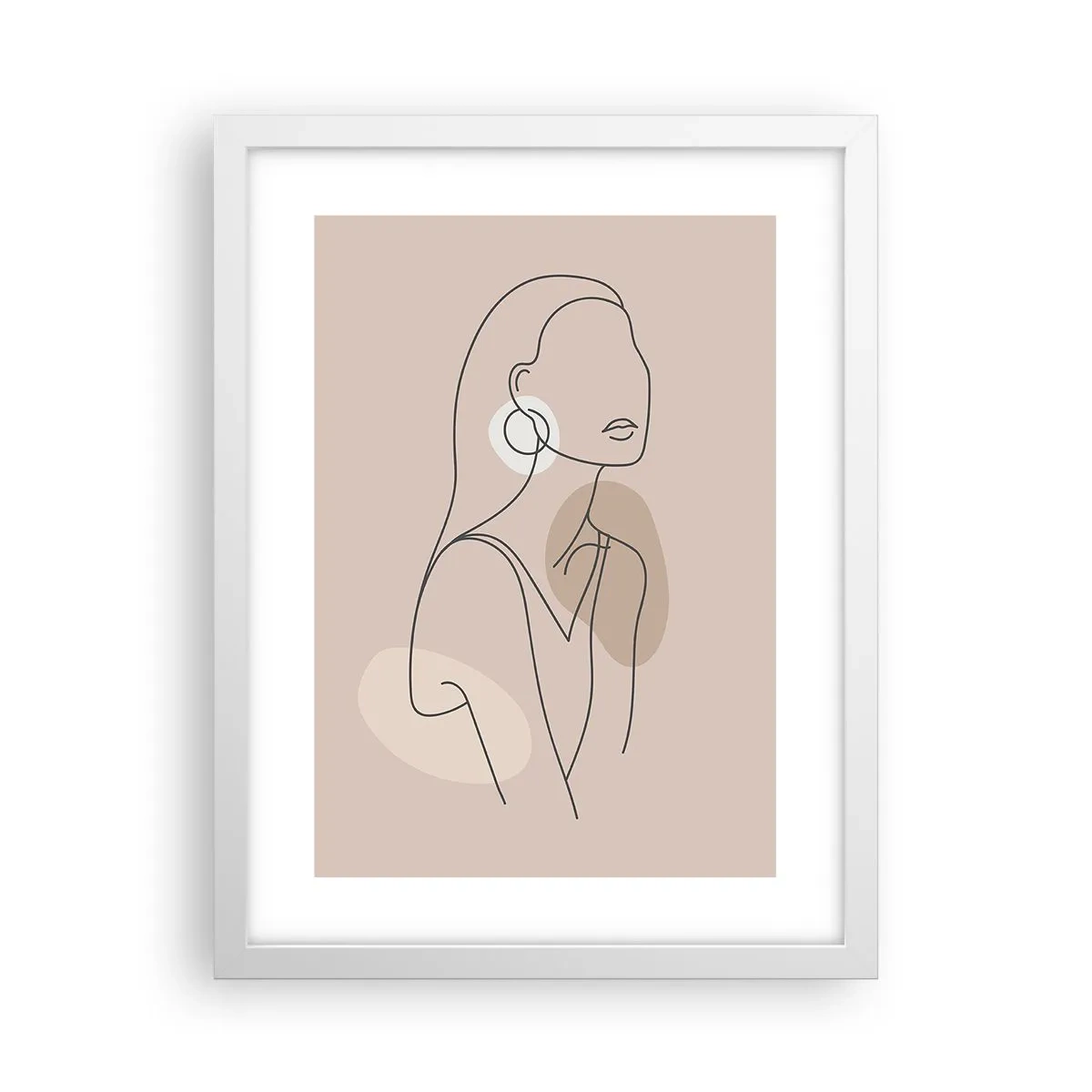 Affisch i vit ram - Flickaktighetens ikon - 30x40 cm