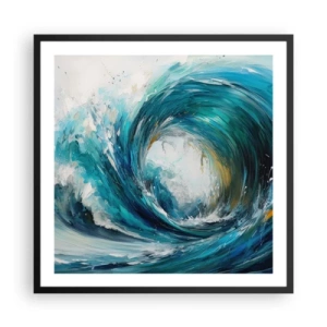 Affisch i svart ram - Havsportal - 60x60 cm