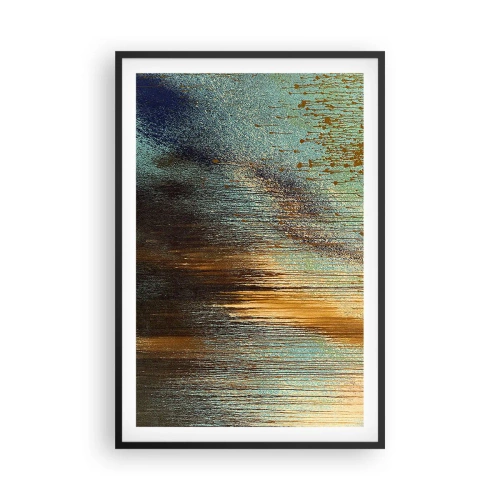 Affisch i svart ram - En oavsiktlig färgglad komposition - 61x91 cm