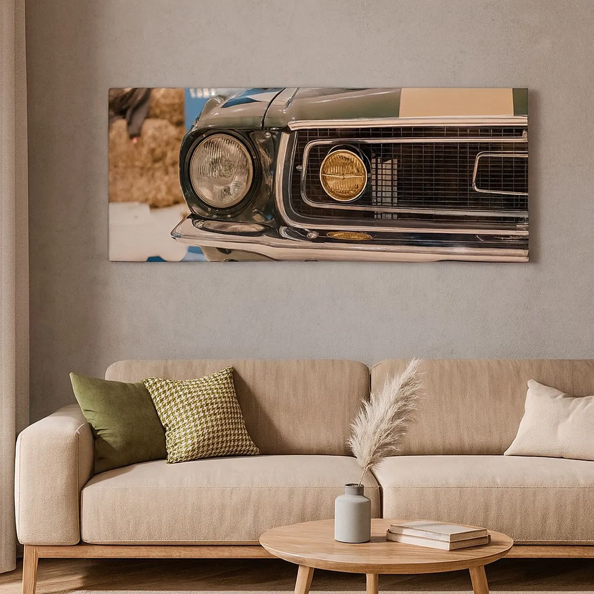 Canvastavla - Bild på duk - Ett möte med legenden - 100x40 cm