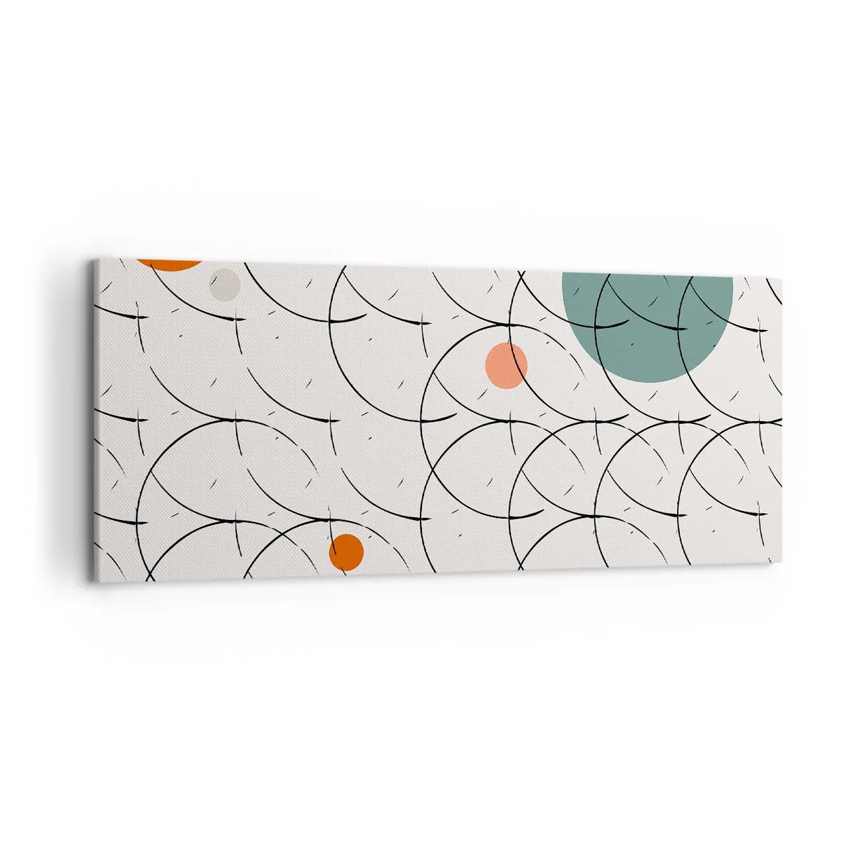 Canvastavla - Bild på duk - I popkonstens anda - 120x50 cm