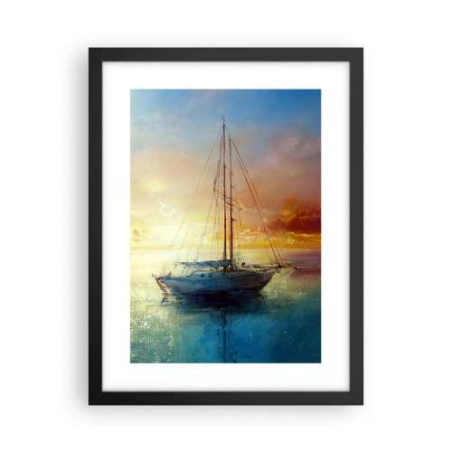 Affisch i svart ram - I guldviken - 30x40 cm