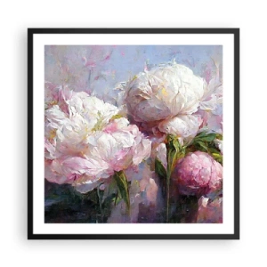 Affisch i svart ram - En bukett full av liv - 60x60 cm
