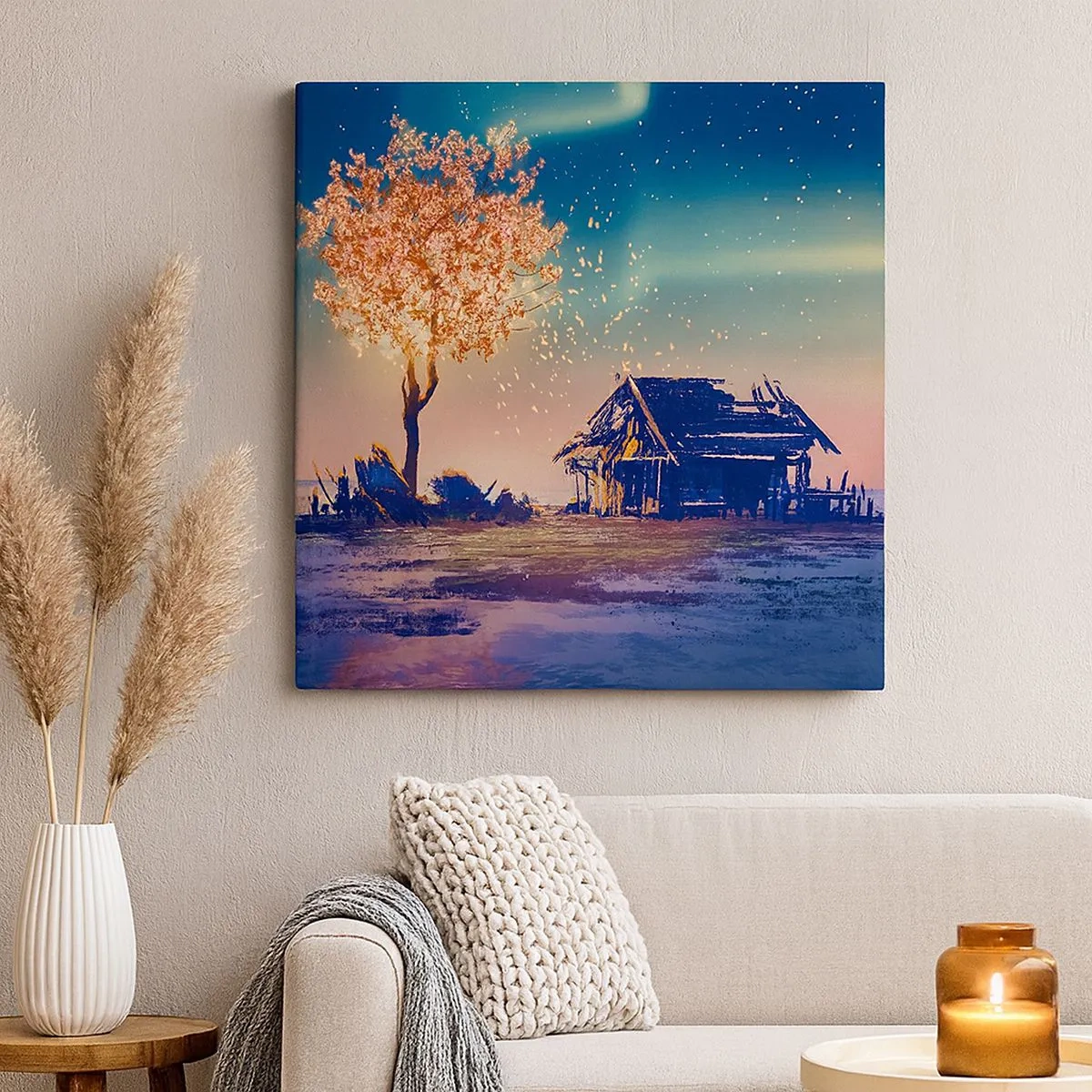 Canvastavla - Bild på duk - Naturen är tidlös - 30x30 cm