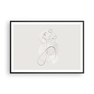 Affisch i svart ram - Skönhetens spiral - 100x70 cm