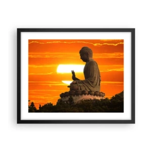 Affisch i svart ram - Utan rädsla för världen - 50x40 cm