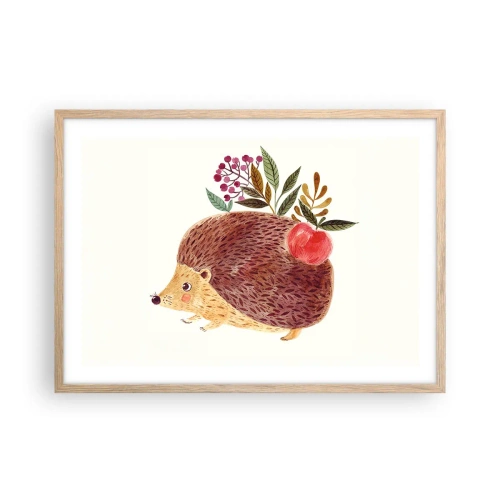 Affisch i ram av ljusek - Och du gillar mig redan - 70x50 cm