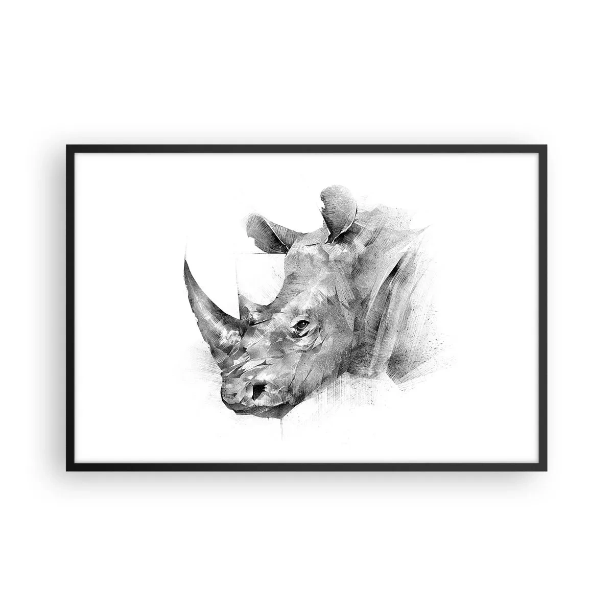Affisch i svart ram - Afrikansk porträtt - 91x61 cm