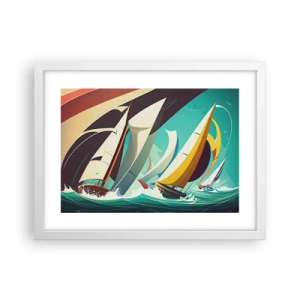 Affisch i vit ram - Icke rädda för elementen - 40x30 cm