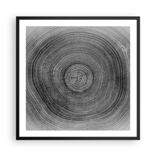 Affisch i svart ram - Ett tecken i tiden - 60x60 cm