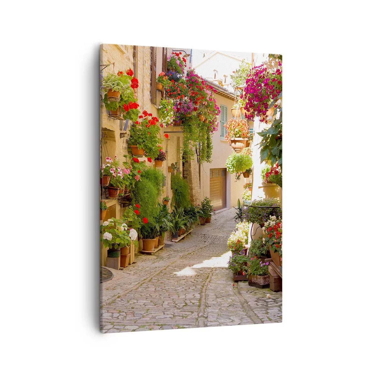 Canvastavla - Bild på duk - I blommornas flod - 50x70 cm