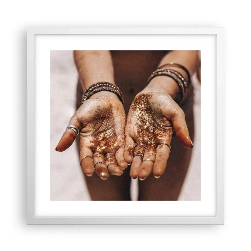 Affisch i vit ram - Gåva för dig - 40x40 cm