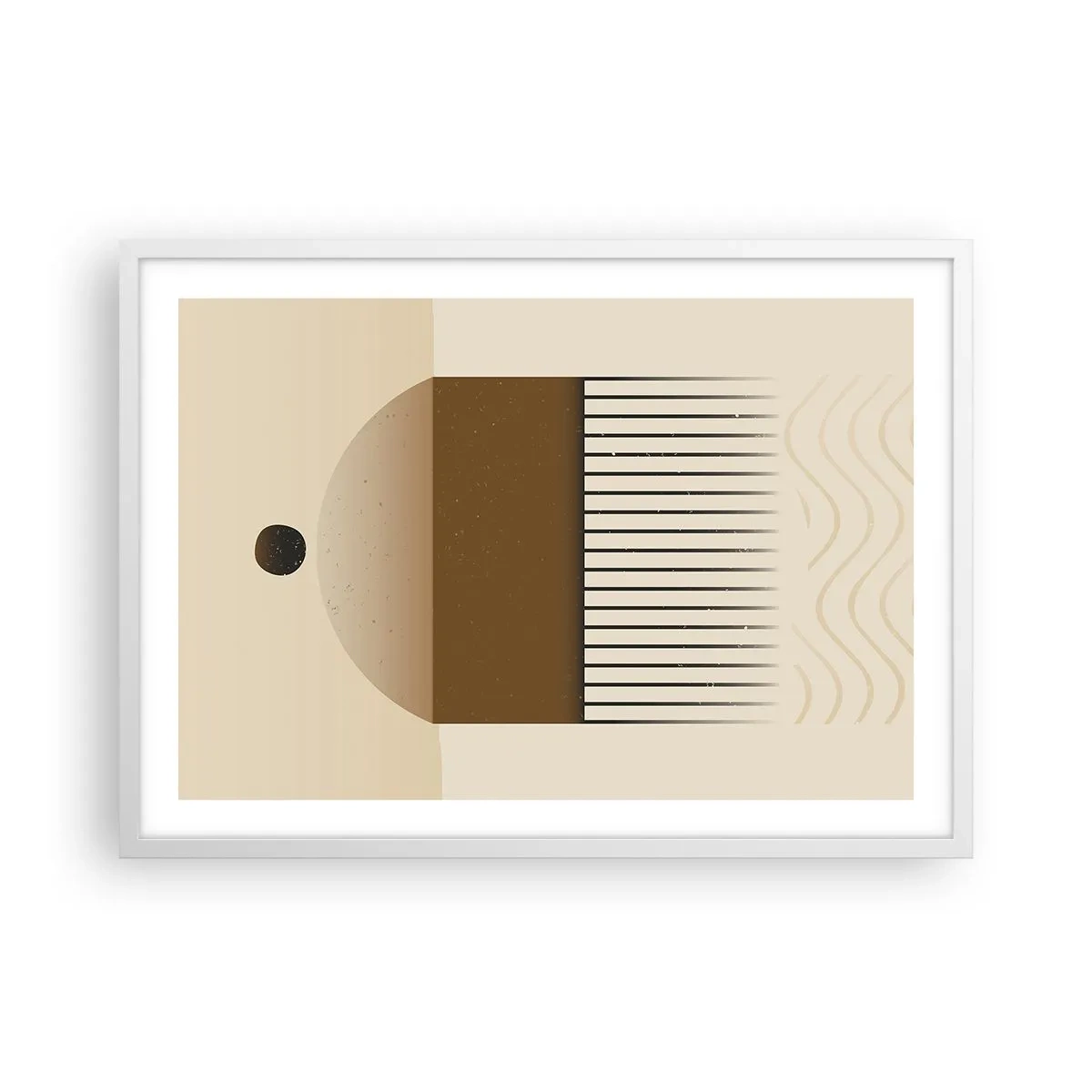 Affisch i vit ram - Olika tillstånd - 70x50 cm