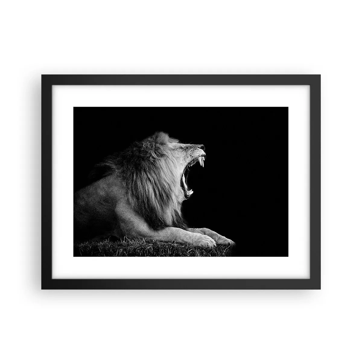 Affisch i svart ram - Utan någon tvekan - 40x30 cm