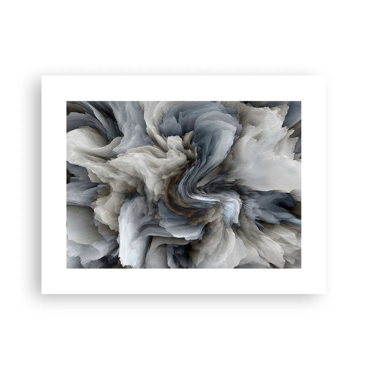 Affisch - Sten och blomma - 40x30 cm