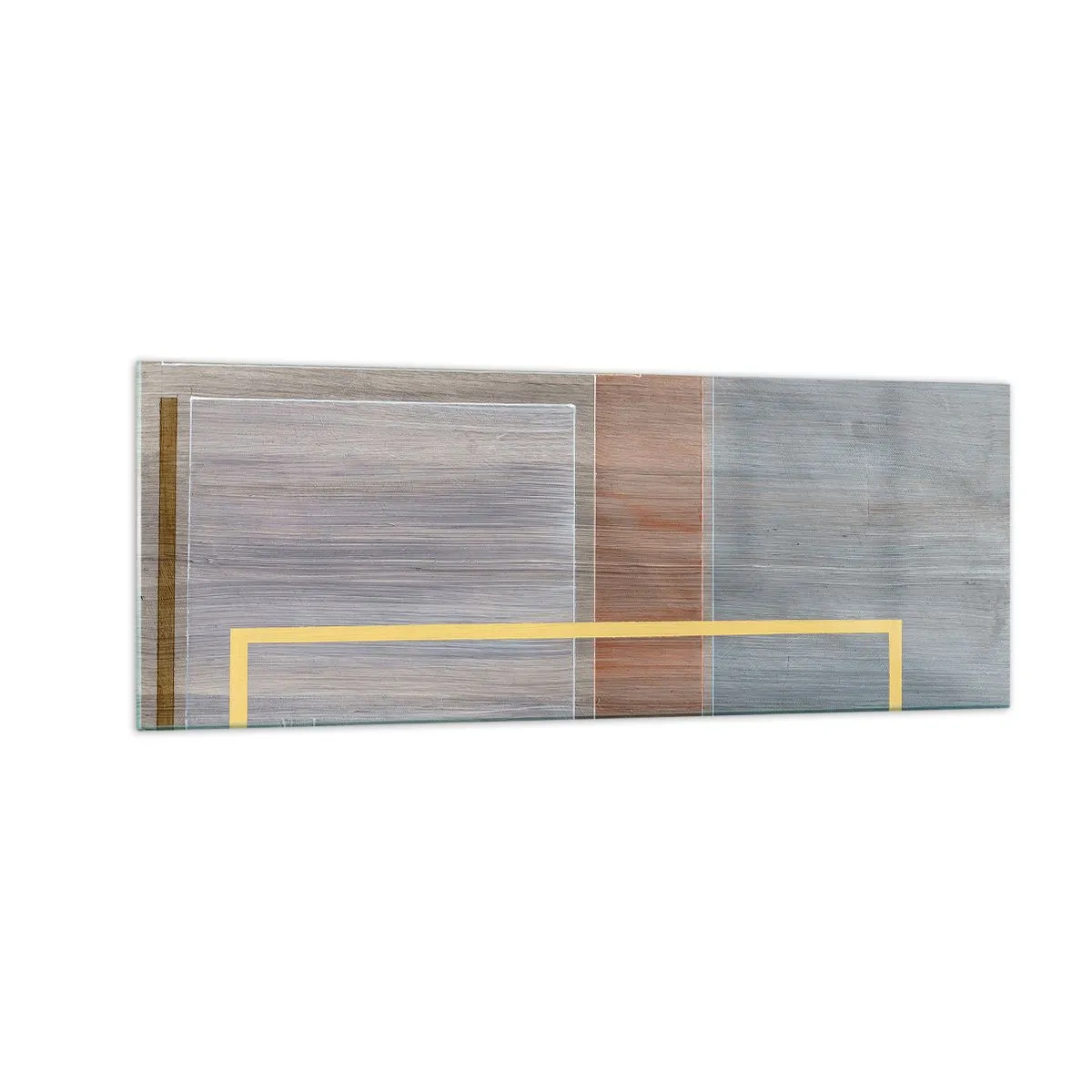 Glastavla - Bild på glas - Rakt och lugnt - 140x50 cm
