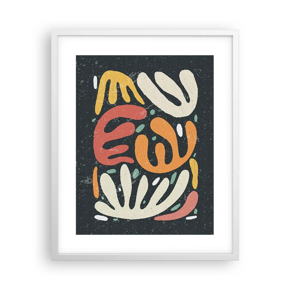 Affisch i vit ram - Komposition - Jag tar snart tag i dig  - 40x50 cm