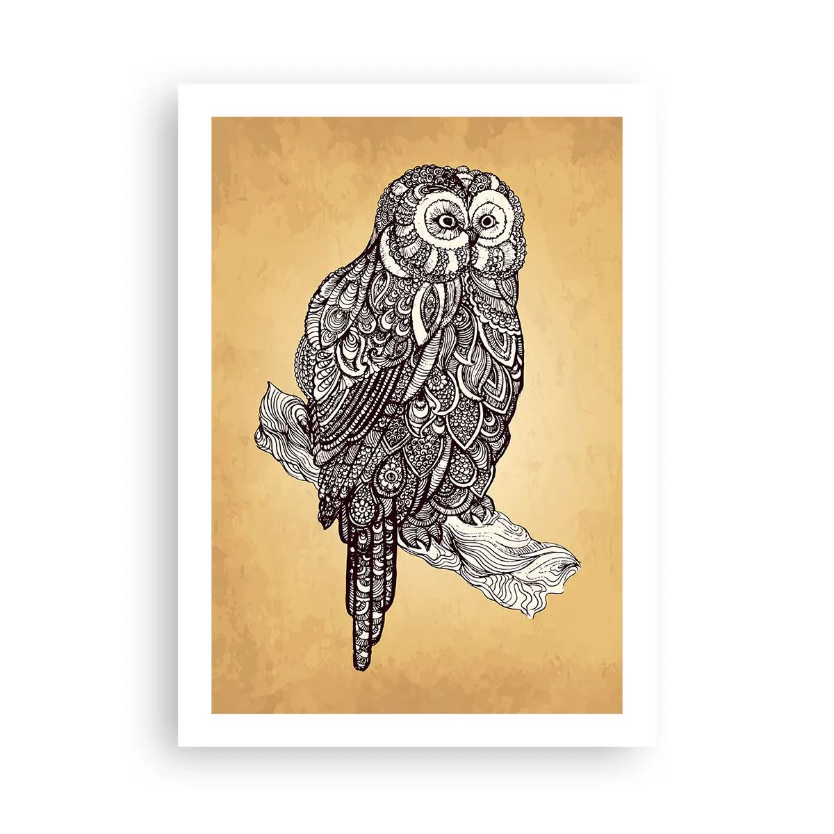 Affisch - Invecklade ornament av visdom - 50x70 cm